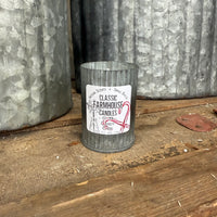 Candy Cane Soy Tin Candle