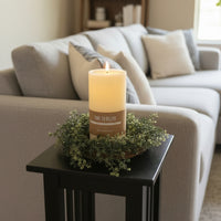 Time to Relax LED Pillar Candle - Cream