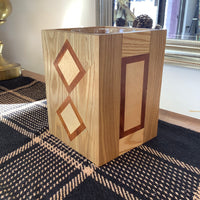 Wooden Decorative Glass Vase Holder