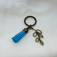 Gold Leaves Charm Diffuser Keychain