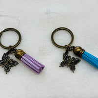 Gold Butterfly Charm Diffuser Keychain