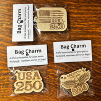 Laser Cut Bag Charm - USA 250