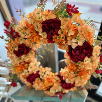 Orange + Red Wreath