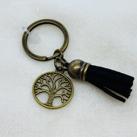 Gold Tree Charm Diffuser Keychain