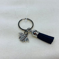 Silver Bee Charm Diffuser Keychain