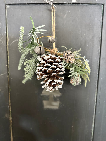 Frosted Pine Cone Swag/Door/Chair Decor
