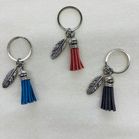Silver Feather Diffuser Keychain