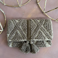 Chloe & Lex Brown Clutch Purse