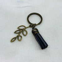 Gold Leaves Charm Diffuser Keychain
