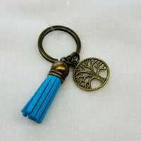 Gold Tree Charm Diffuser Keychain