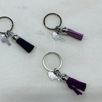 Silver Bird Charm Diffuser Keychain