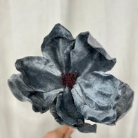 Rounded Blue Velvet Poinsettia