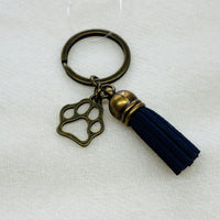 Gold Paw Print Charm Diffuser Keychain