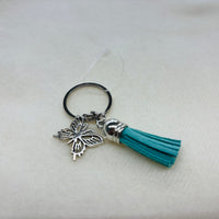 Silver Butterfly Charm Diffuser Keychain