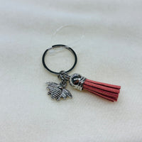 Silver Bee Charm Diffuser Keychain