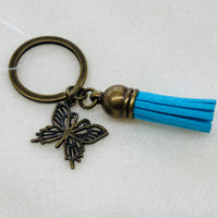 Gold Butterfly Charm Diffuser Keychain