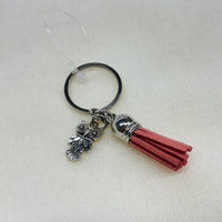 Silver Owl Charm Diffuser Keychain