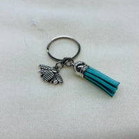 Silver Bee Charm Diffuser Keychain