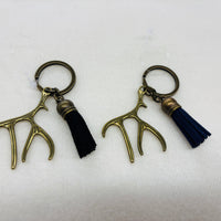 Gold Antlers Charm Diffuser Keychain