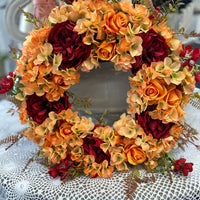 Orange + Red Wreath