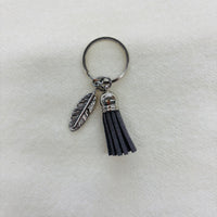 Silver Feather Diffuser Keychain