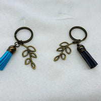 Gold Leaves Charm Diffuser Keychain
