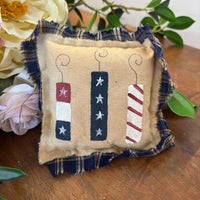 Mini Pillow Decor - Firecrackers