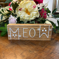 MEOW Block Sign