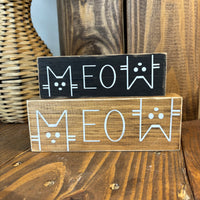 MEOW Block Sign