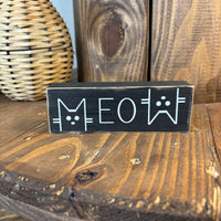 MEOW Block Sign
