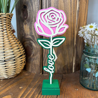 Laser Cut Rose - Love