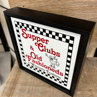Supper Clubs & Old Fashioneds Shadowbox