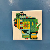 Wisconsin Quilt Magnet