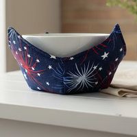 Patriotic Fireworks Bowl Cozy
