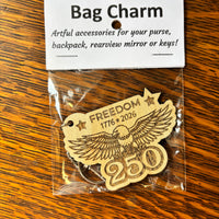 Laser Cut Bag Charm - USA 250