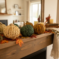 Rope Pumpkins - 4"