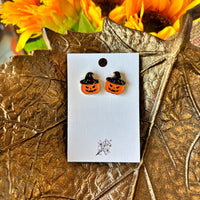 Enamel Halloween Stud Earrings