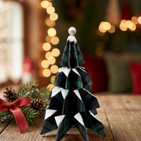 Handcrafted Paper Trees - Plaid