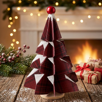 Handcrafted Paper Trees - Plaid