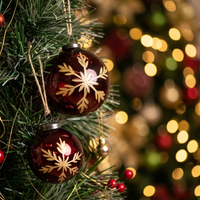 Red Snowflake Ornament