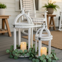 Wooden Beaded Lantern