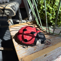 Wooden Ladybug Sitter