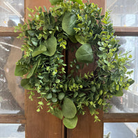 14" Ashford Eucalyptus Candle Wreath