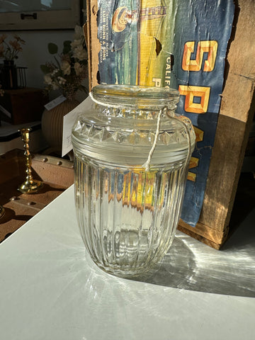 Vintage Lidded Glass Jar