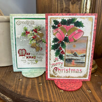 Handcrafted Vintage Christmas Card Decor
