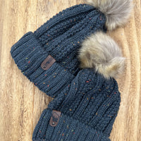 Wisconsin Winter Hat - Gray Speckled