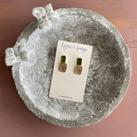 Anna Earrings - Olive