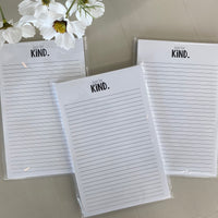 Just Be Kind Note Pad