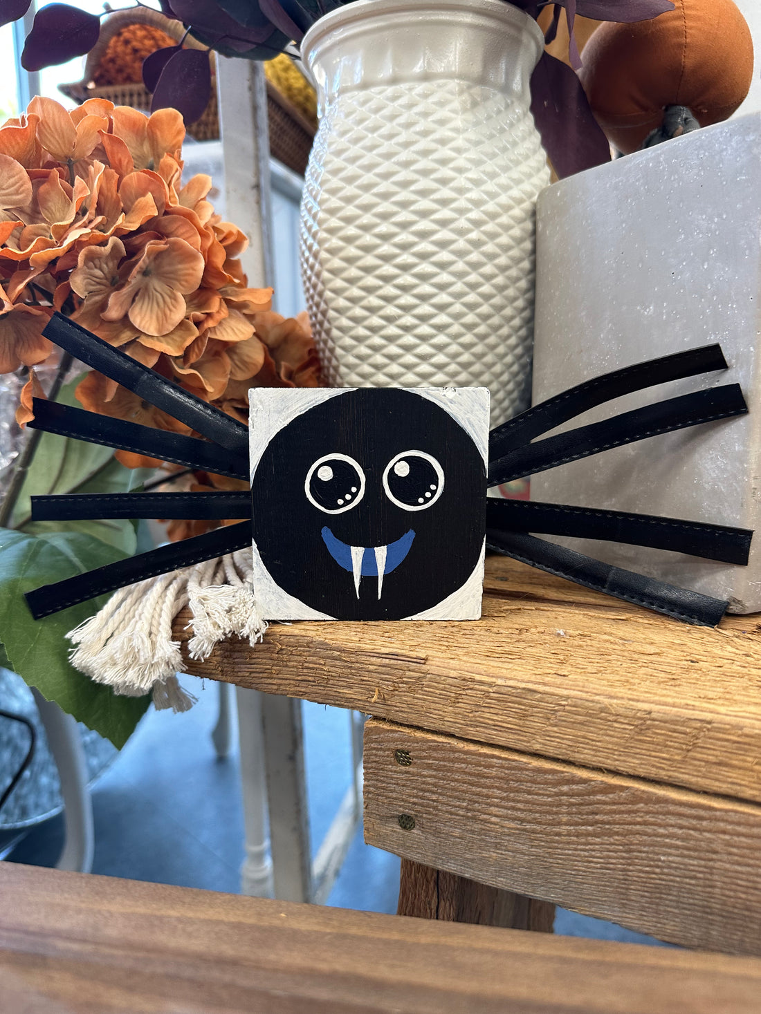 Handcrafted Wooden Spider Block