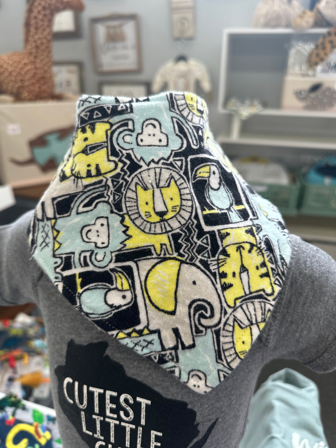 Safari Animals Baby Bib Bandana